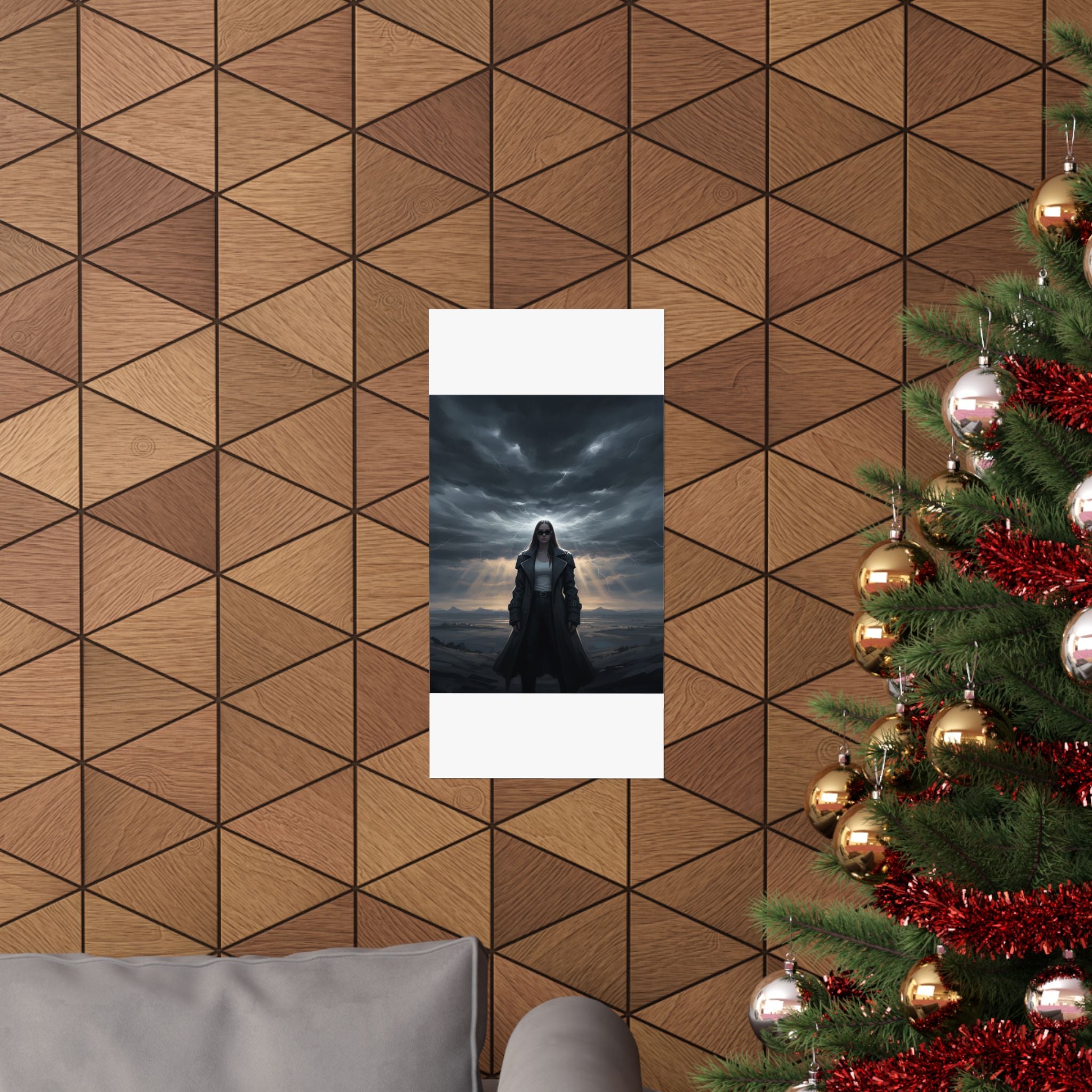 Dramatic Storm — Person — Matte Poster