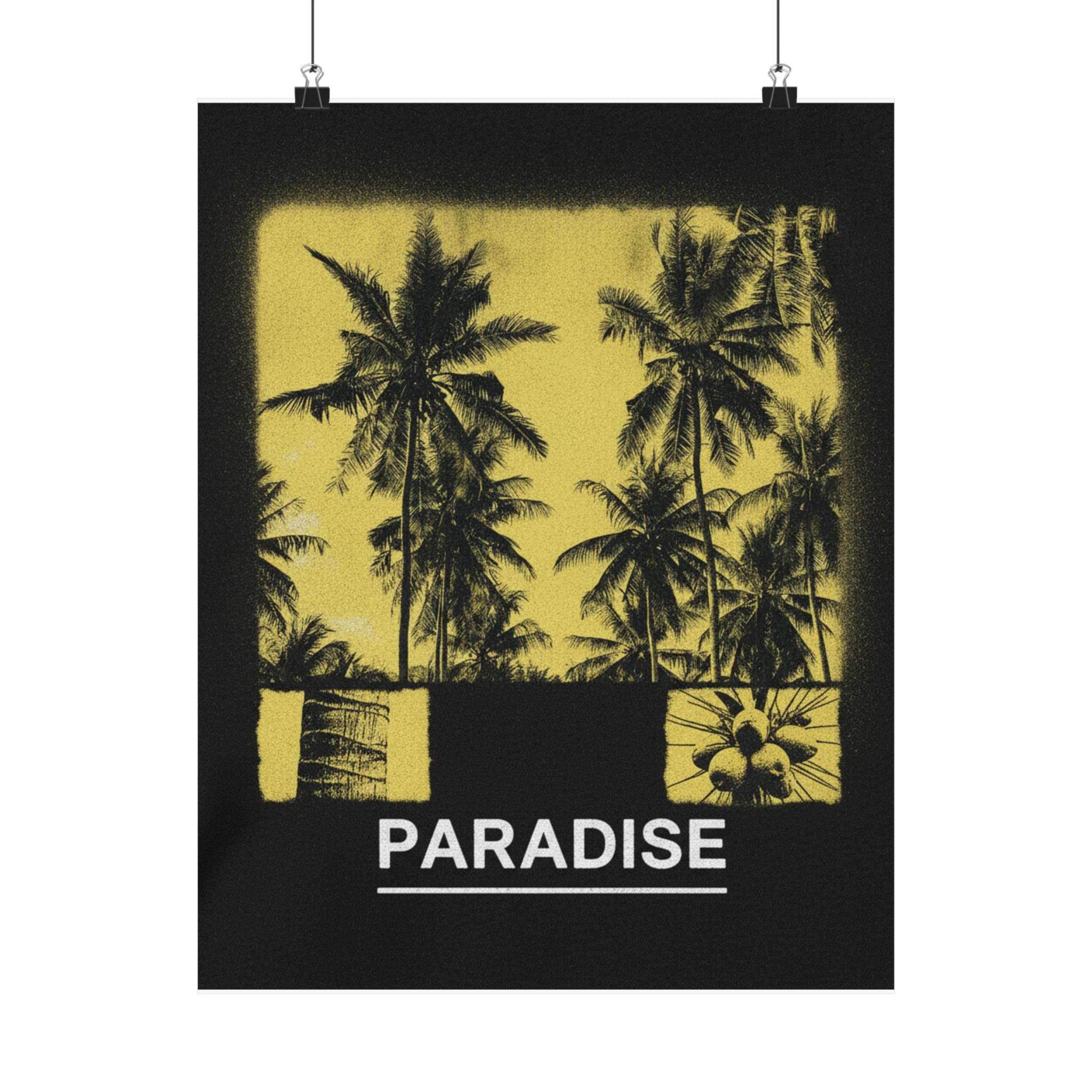 Streetwear Collage — Palms — Matte Poster