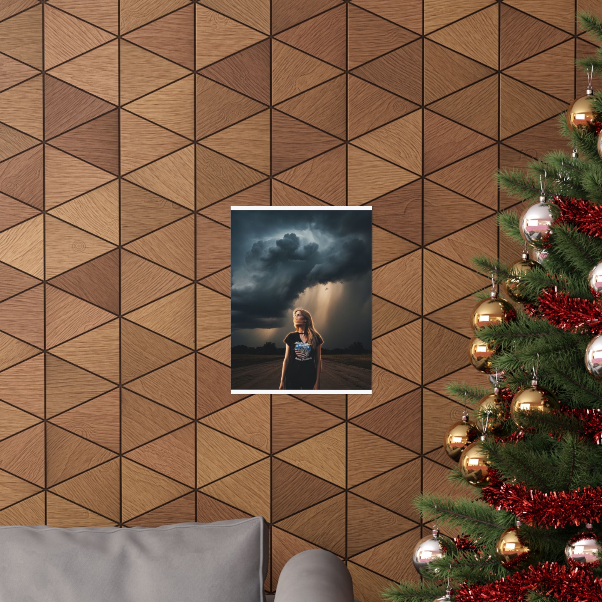 Dramatic Storm — Person — Matte Poster