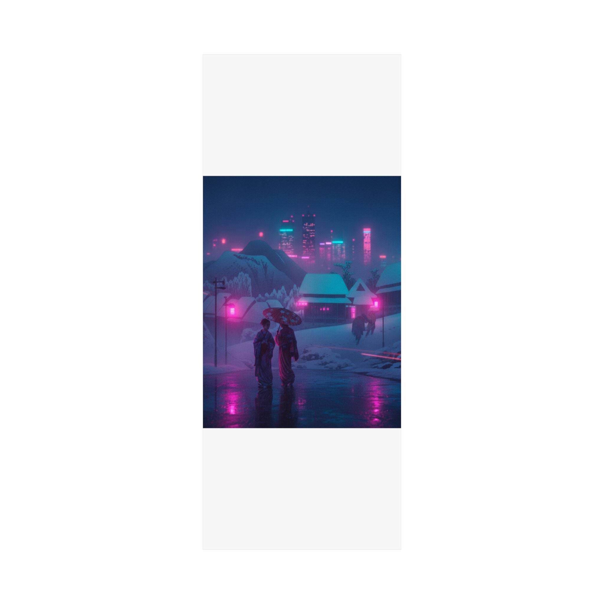 Neon Noir — Evening Snow — Matte Poster