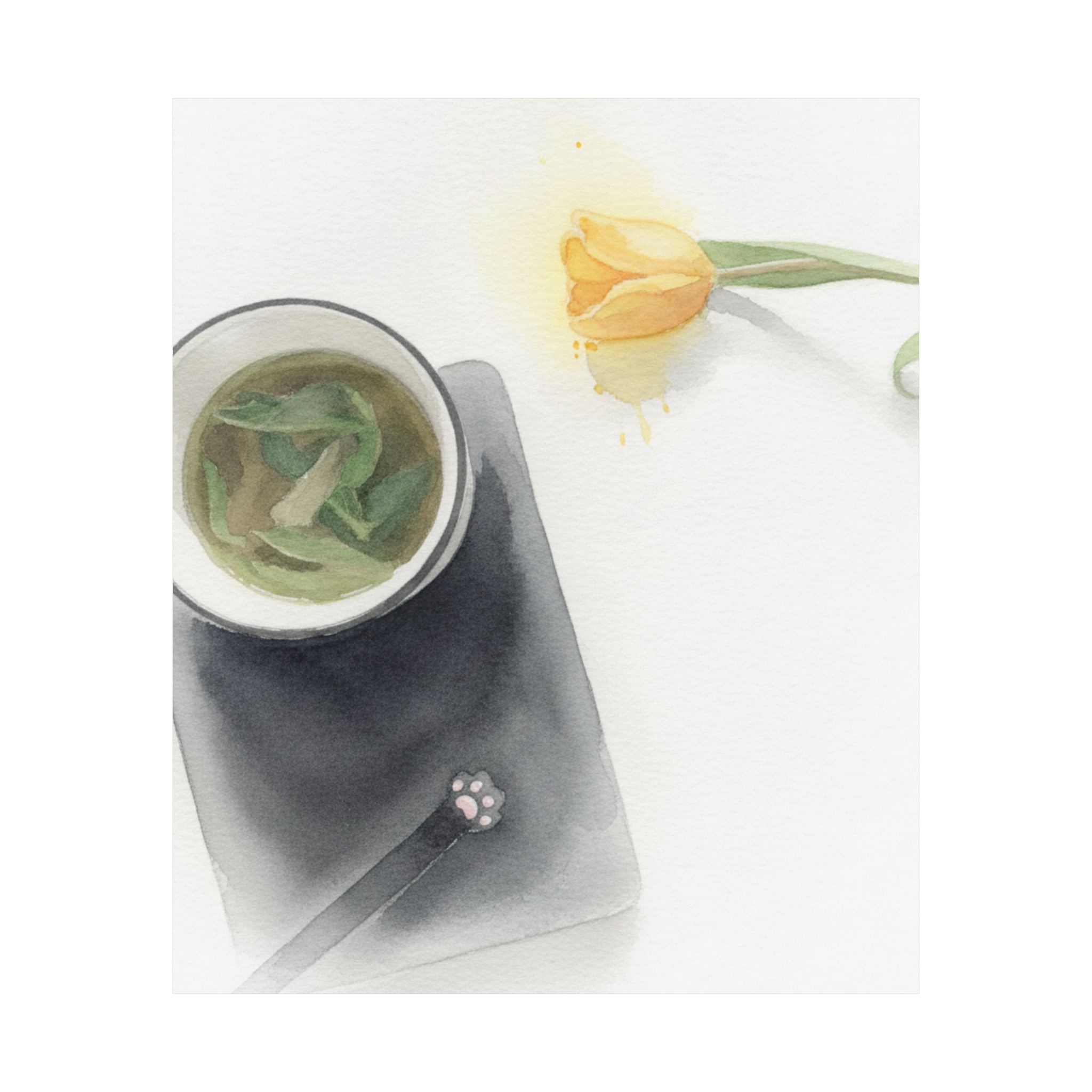 Watercolor — Flower — Matte Poster