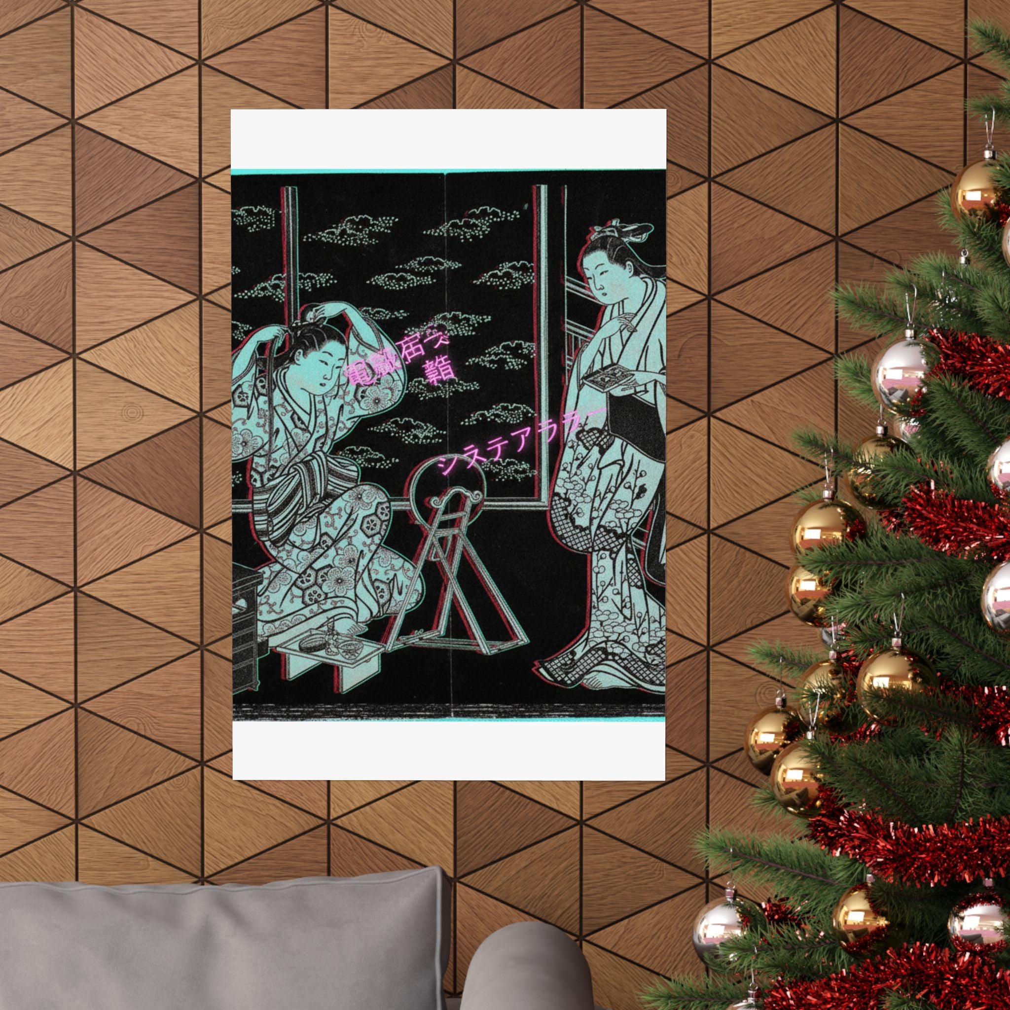 Glitch Culture — Two Women In A Room Opening On A Verandah — Matte Poster