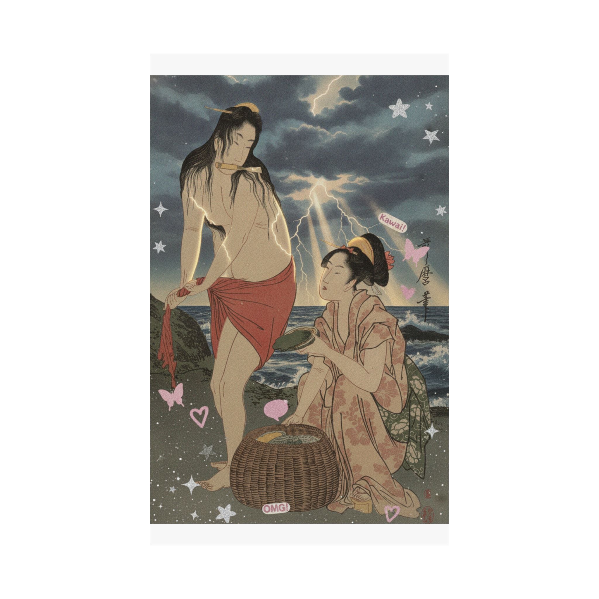 Dramatic Storm — Abalone Divers — Matte Poster
