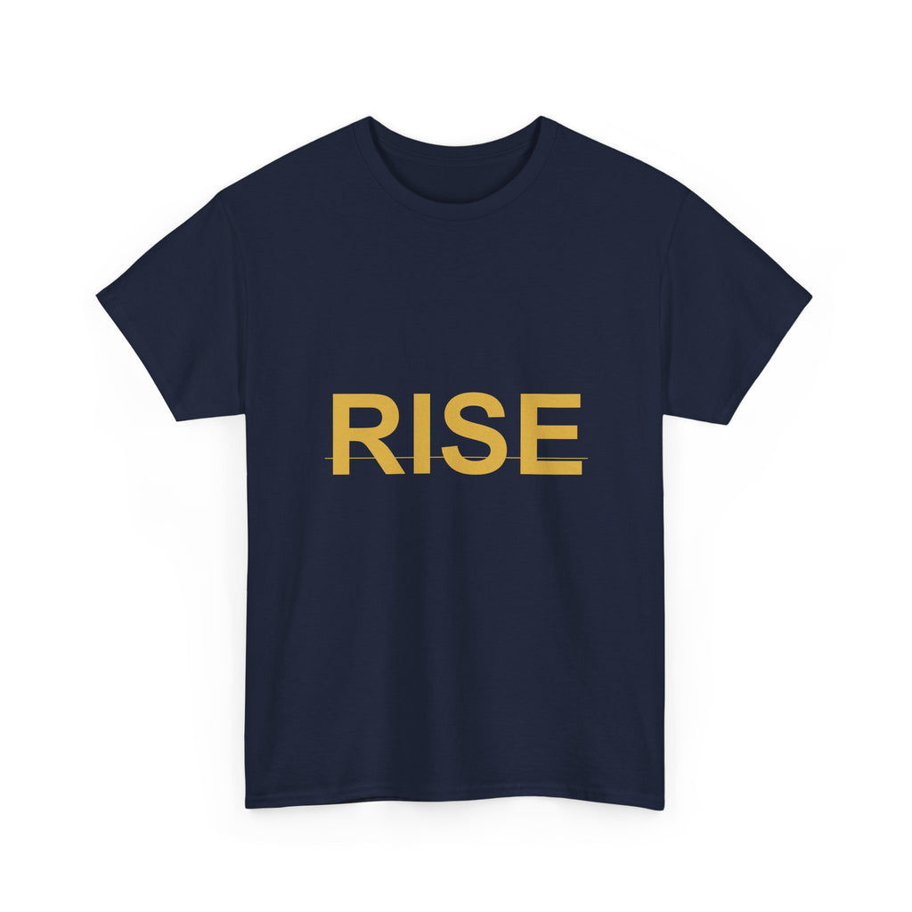 RISE Bold Gold Minimal Typography Graphic Tee