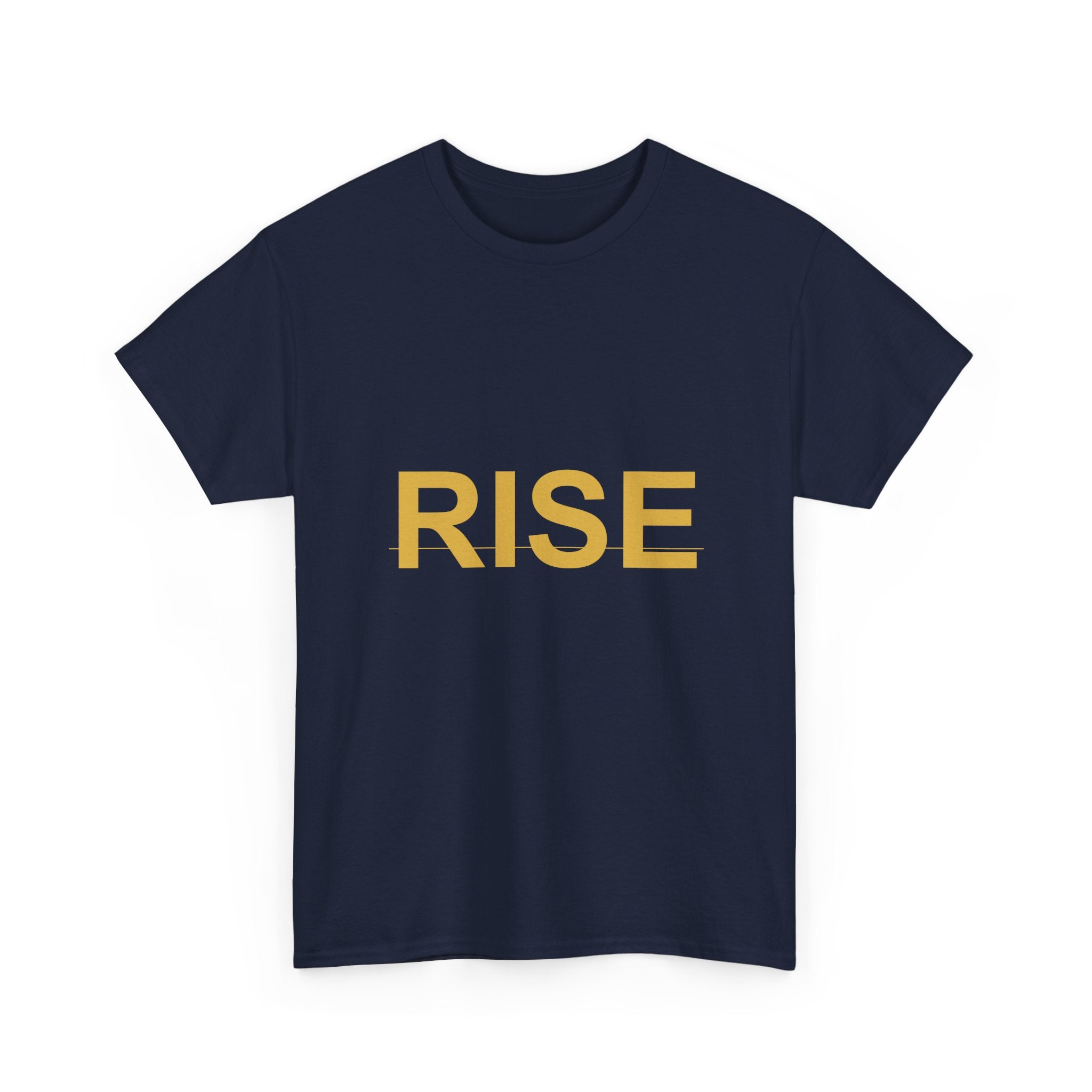 RISE Bold Gold Minimal Typography Graphic Tee