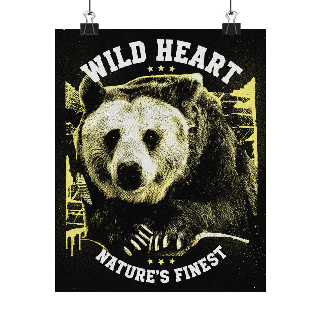 Streetwear Collage — Bear — Matte Poster