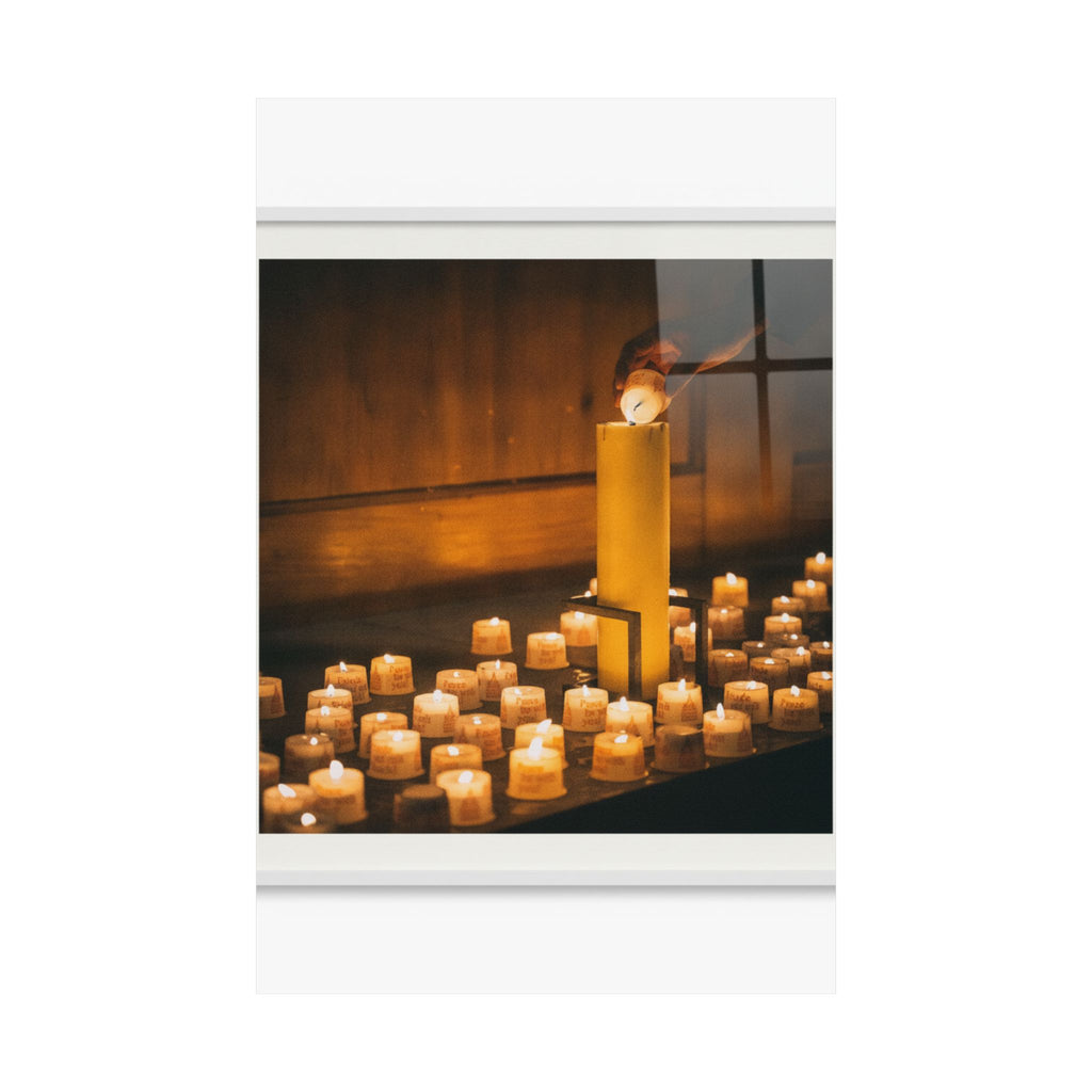 Watercolor — Candle — Matte Poster