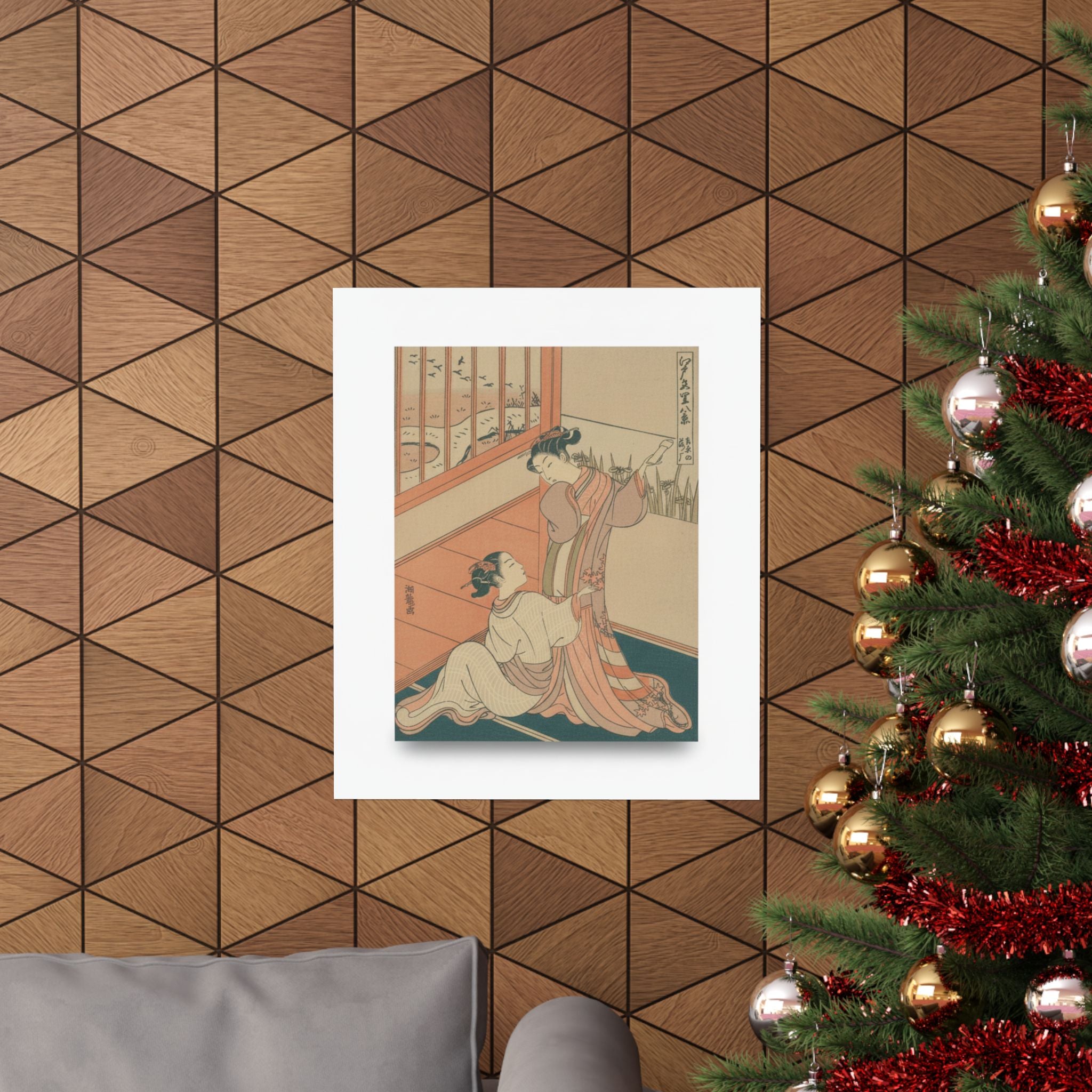 Ecommerce Main — The Flying Down Of Wild Geese At Yoshiwara — Matte Poster