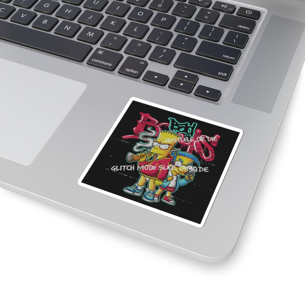 Glitch Culture — Person — Kiss-Cut Sticker