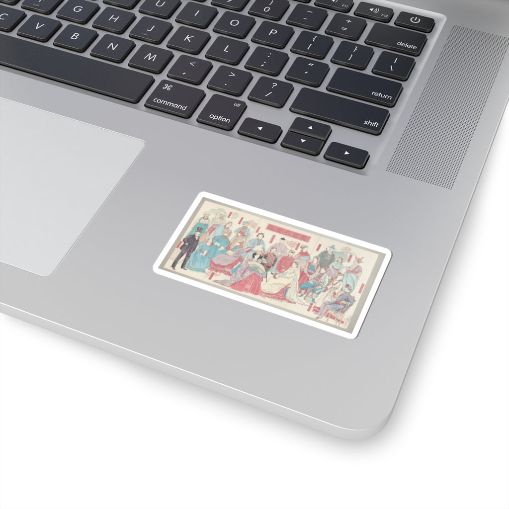 Watercolor — Mirror Of National Costumes Of All Nations  (Bankoku Ishō Kagami) — Kiss-Cut Sticker