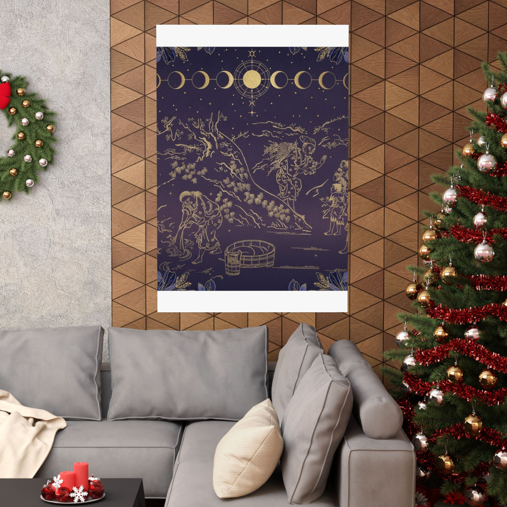 Celestial — Fagot–Gatherer Finds Boy With Sparrow — Matte Poster