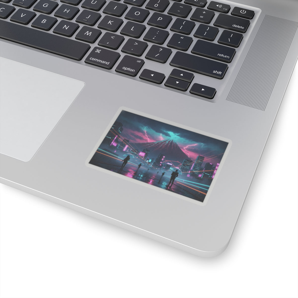 Neon Noir — Storm Below Mount Fuji (Sanka No Haku U), From The Series Thirty-Six Views Of Mo — Kiss-Cut Sticker
