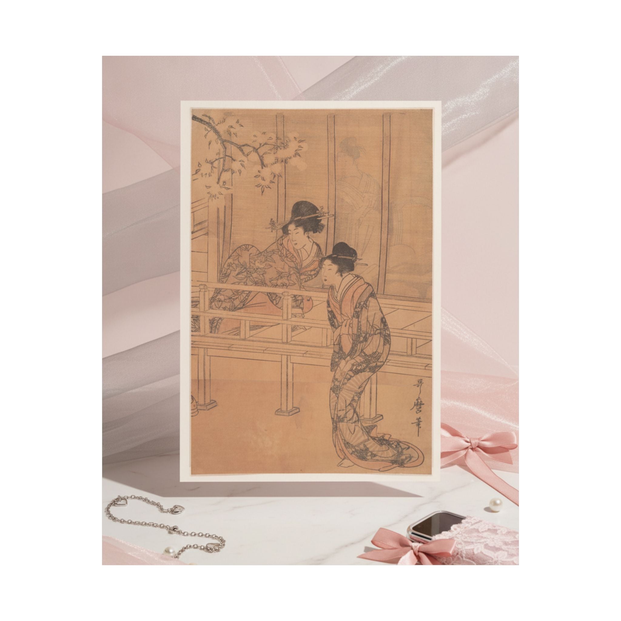 Product Marketing — The Lady Of Rokujo Being Visited By The Princess Aoi — Matte Poster