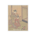 Affirmation — Two Girls Looking At A Monkey On A Leash — Kiss-Cut Sticker