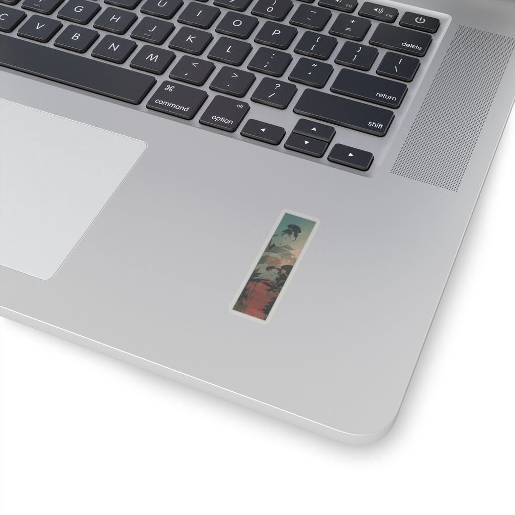 Cinematic — Man And Young Woman With A Ball — Kiss-Cut Sticker