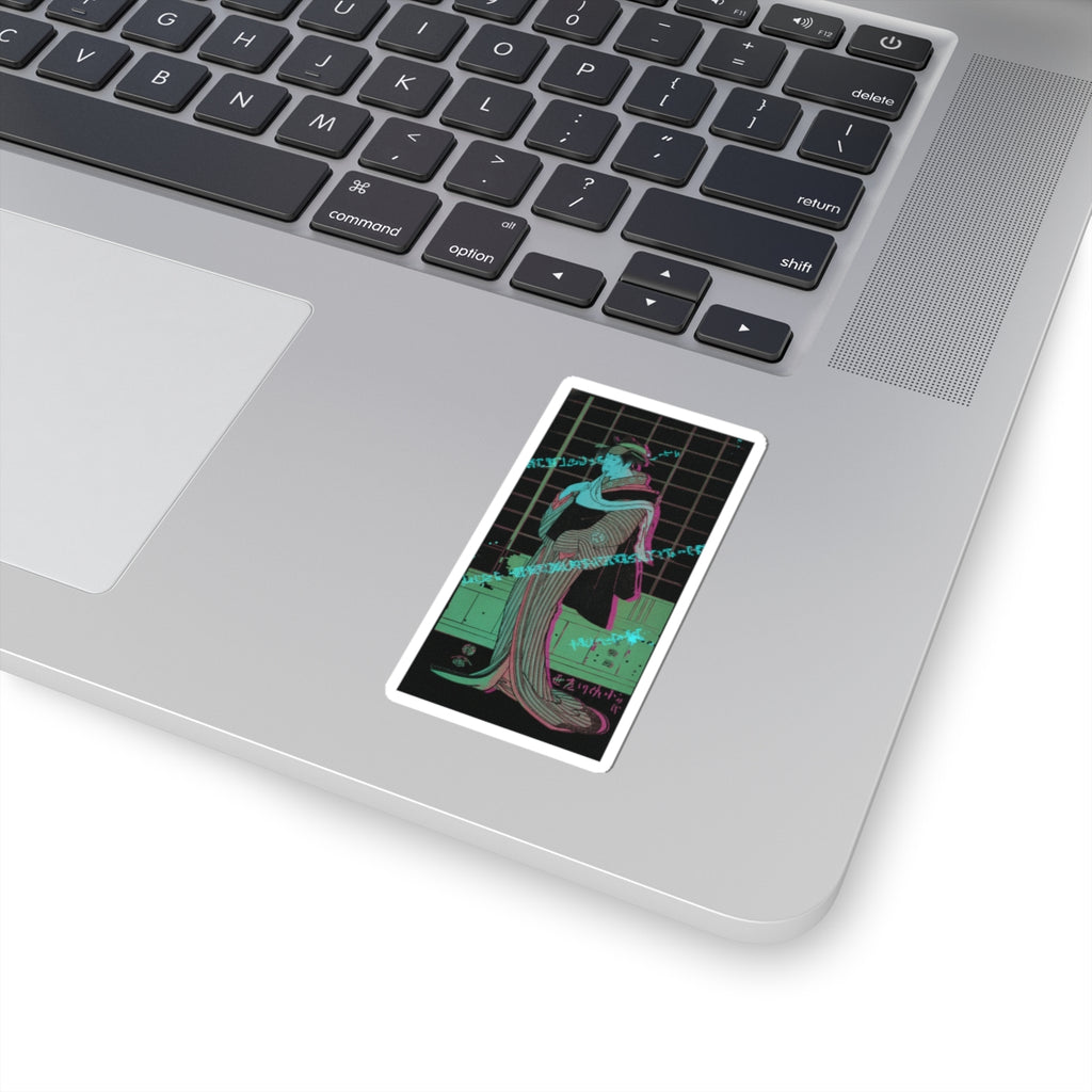 Glitch Culture — Osagawa Tsuneyo Ii As The Hairdresser O-Roku — Kiss-Cut Sticker