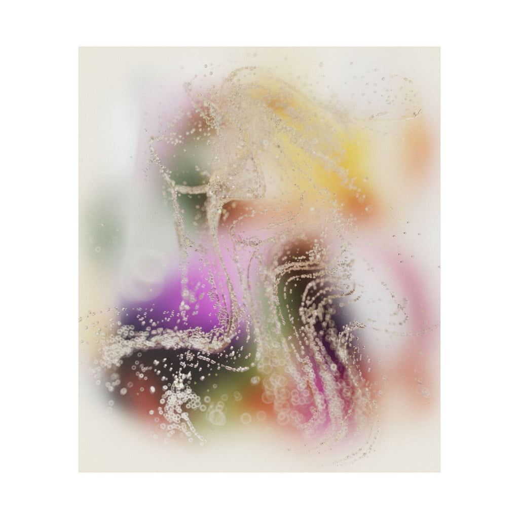 Dreamy Blurred Colour Cloud Abstract Art Poster