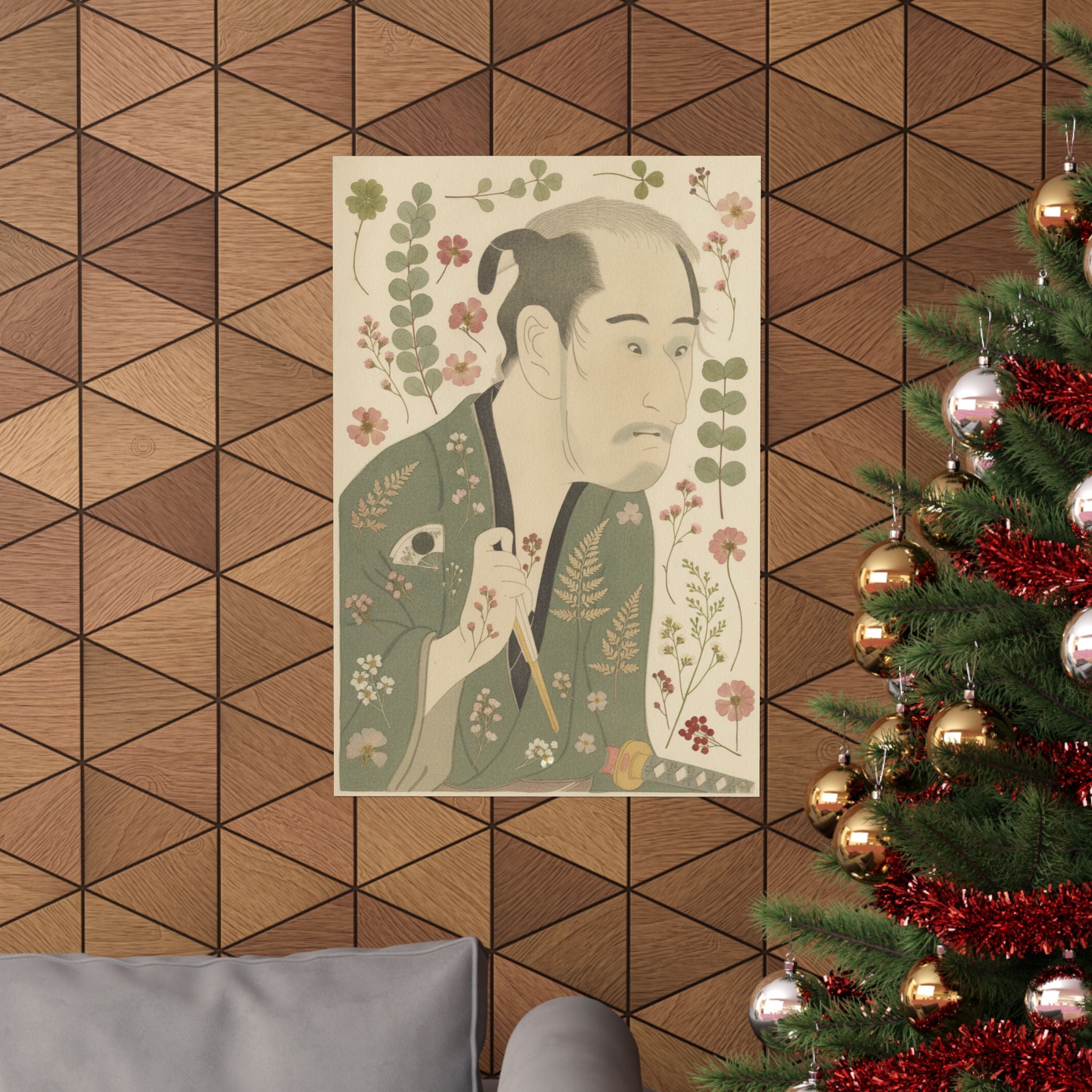 Botanical — The Actor Onoye Matsusuke As A Ronin — Matte Poster