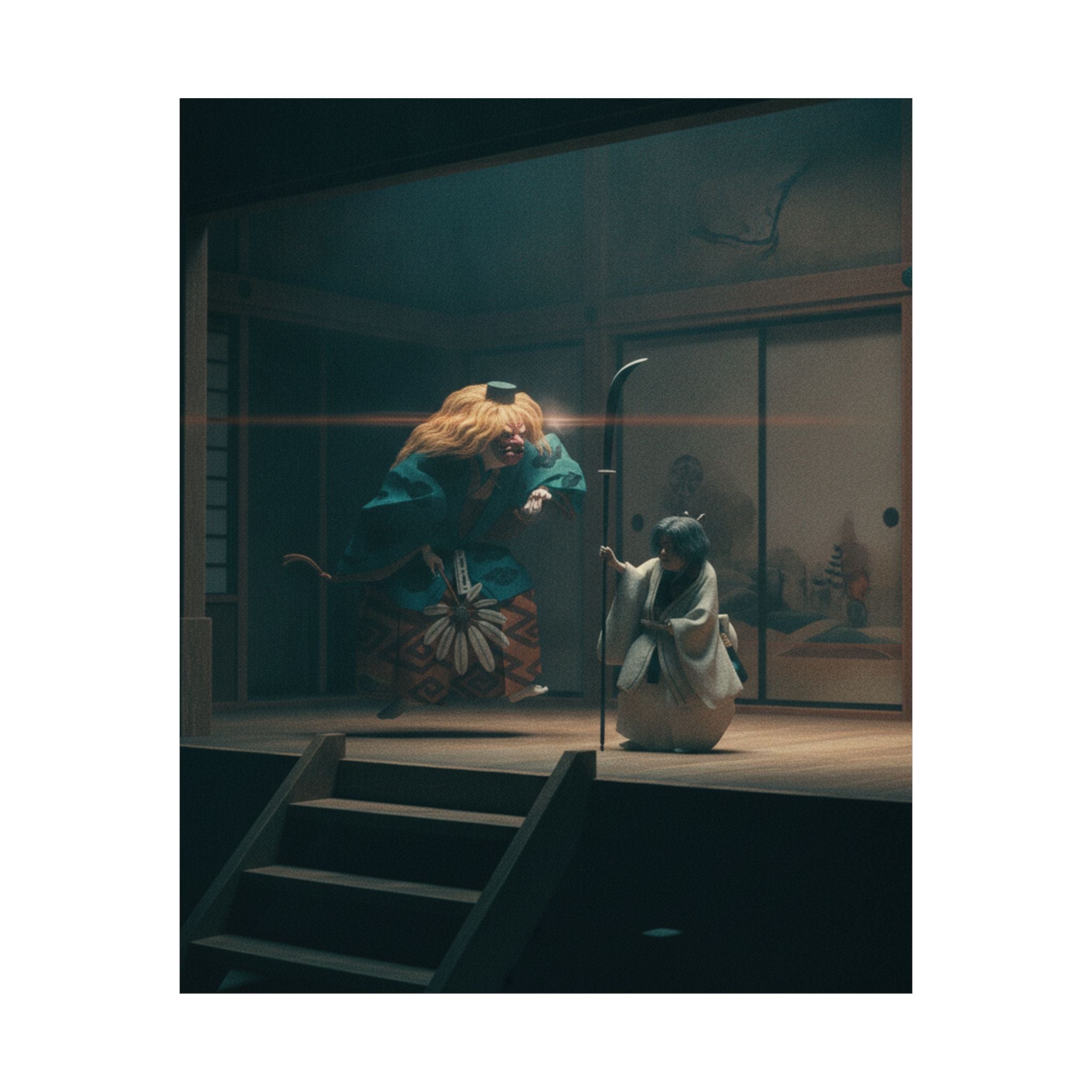 Cinematic — Scene From Noh Dance — Matte Poster