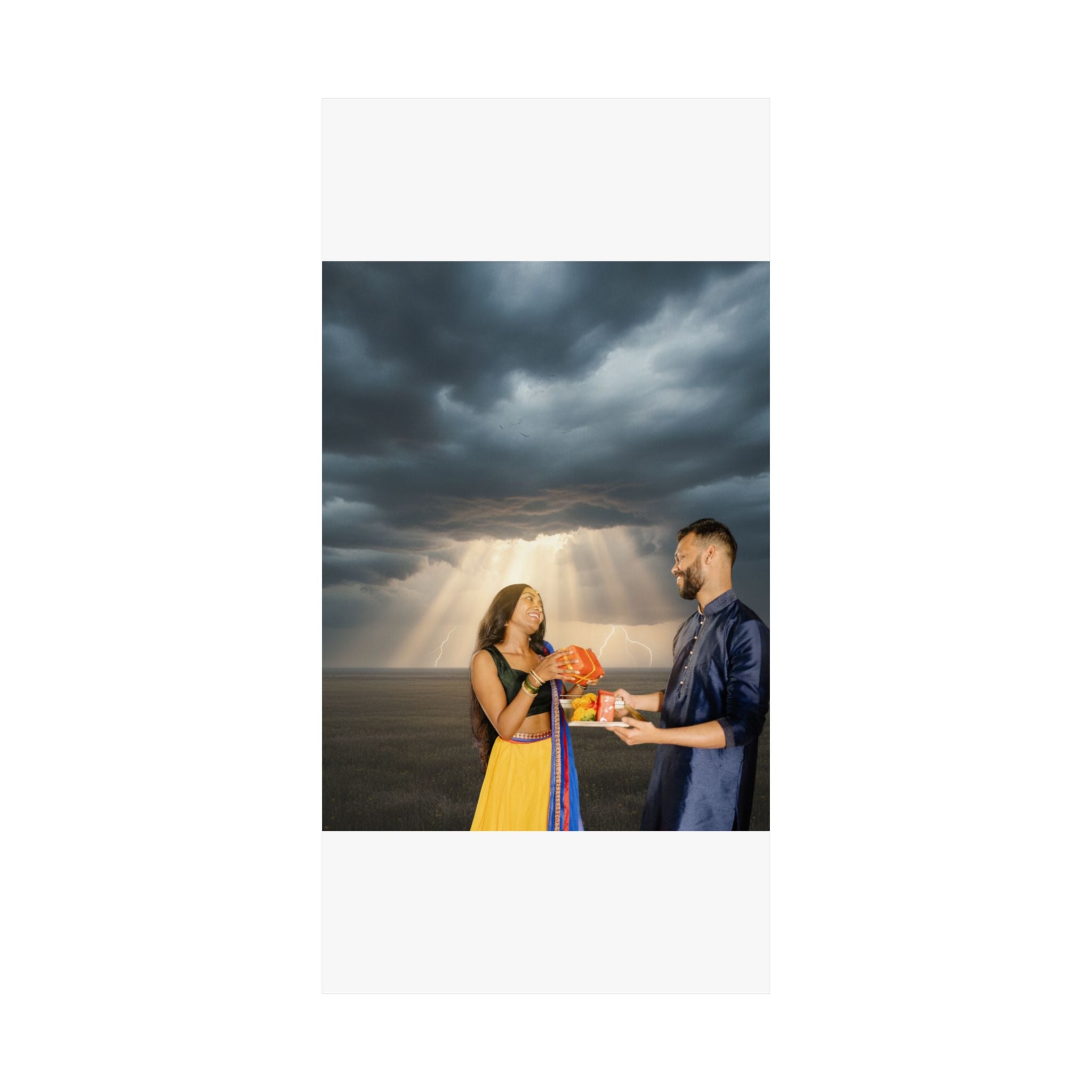 Dramatic Storm — Person — Matte Poster