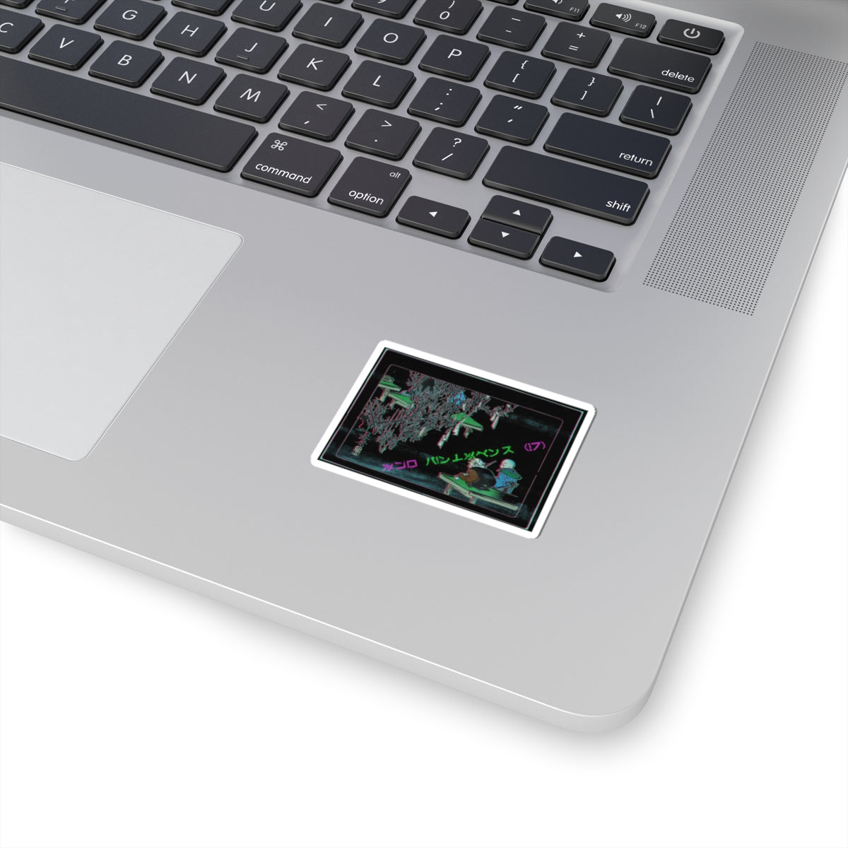 Glitch Culture — Two Pilgrims Gazing At A Tree Festooned With Prayers — Kiss-Cut Sticker