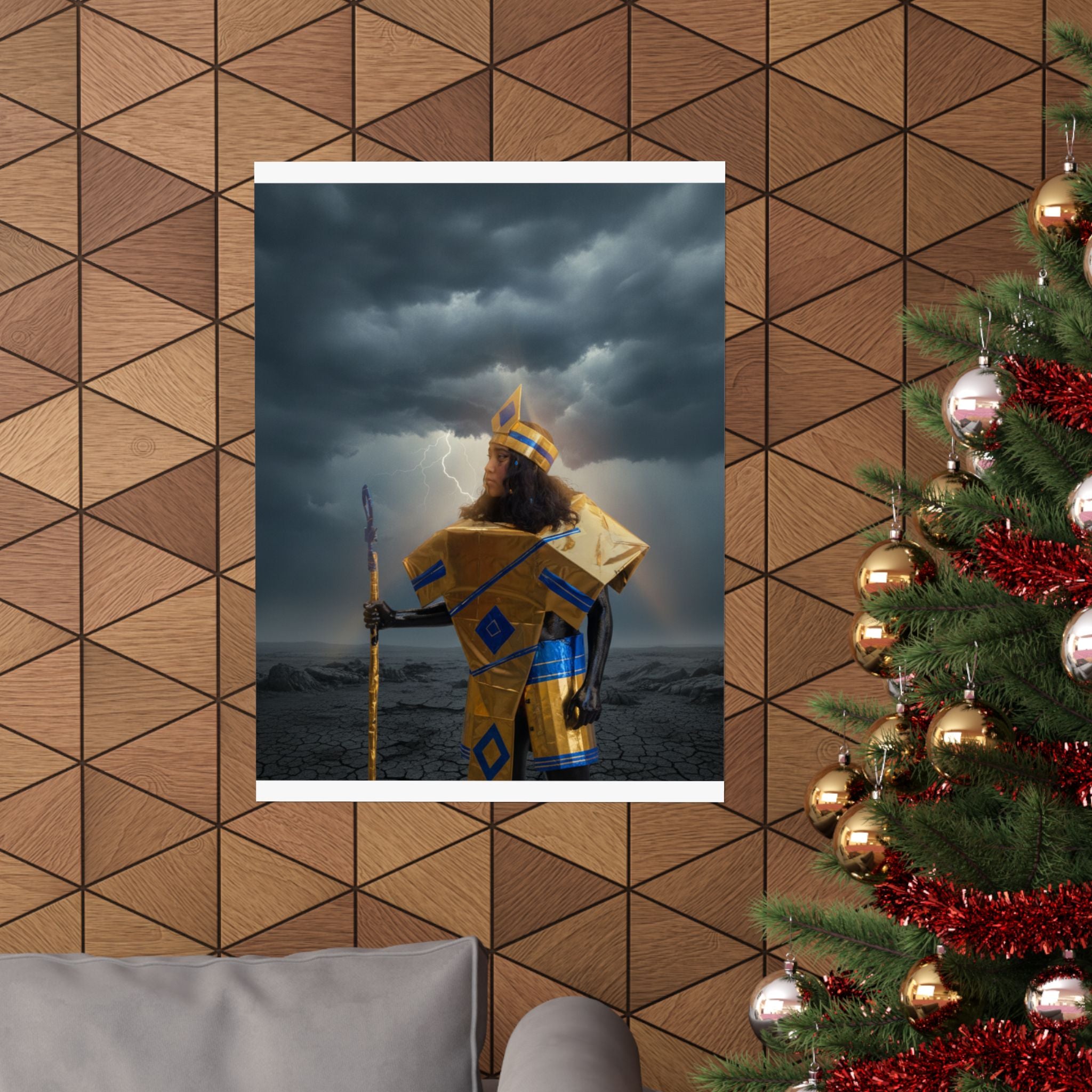 Dramatic Storm — Person — Matte Poster