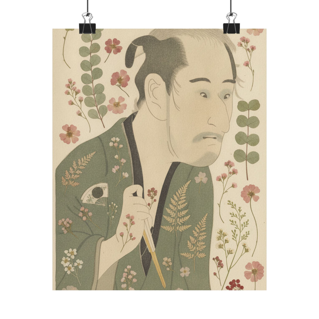 Botanical — The Actor Onoye Matsusuke As A Ronin — Matte Poster