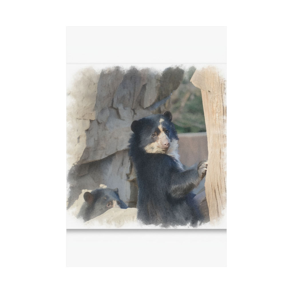 Watercolor — Bear — Matte Poster