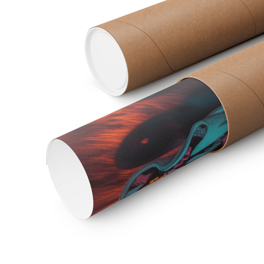 Fast Furious — Woman Playing The Tsuzumi — Matte Poster