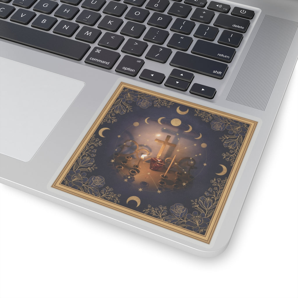 Celestial — Candle — Kiss-Cut Sticker