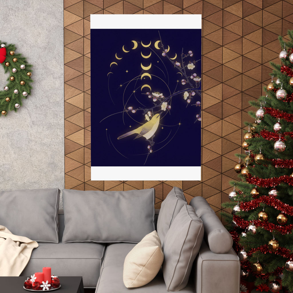 Celestial — New Moon; Nightingale On A Plum Branch — Matte Poster