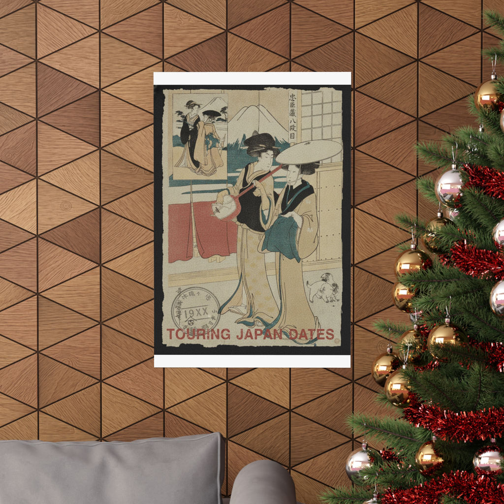 Vintage Bootleg — Two Tori-Oi, Or Itinerant Women Musicians Of The Eta Class — Matte Poster