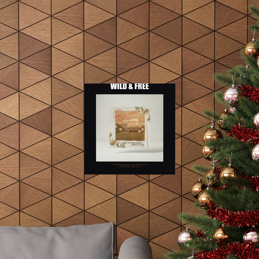 WILD & FREE Vintage Magnolia Archive Matte Poster