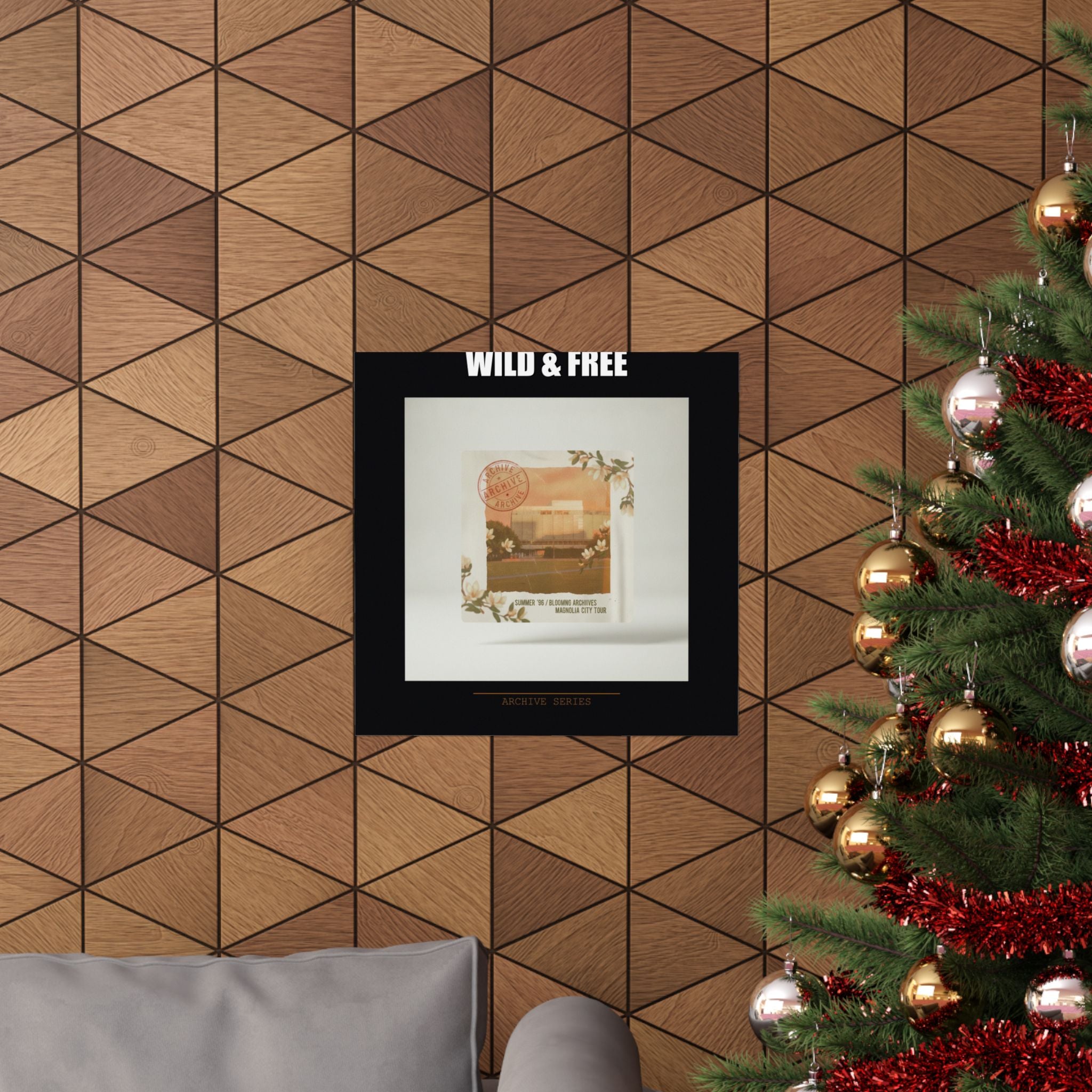 WILD & FREE Vintage Magnolia Archive Matte Poster