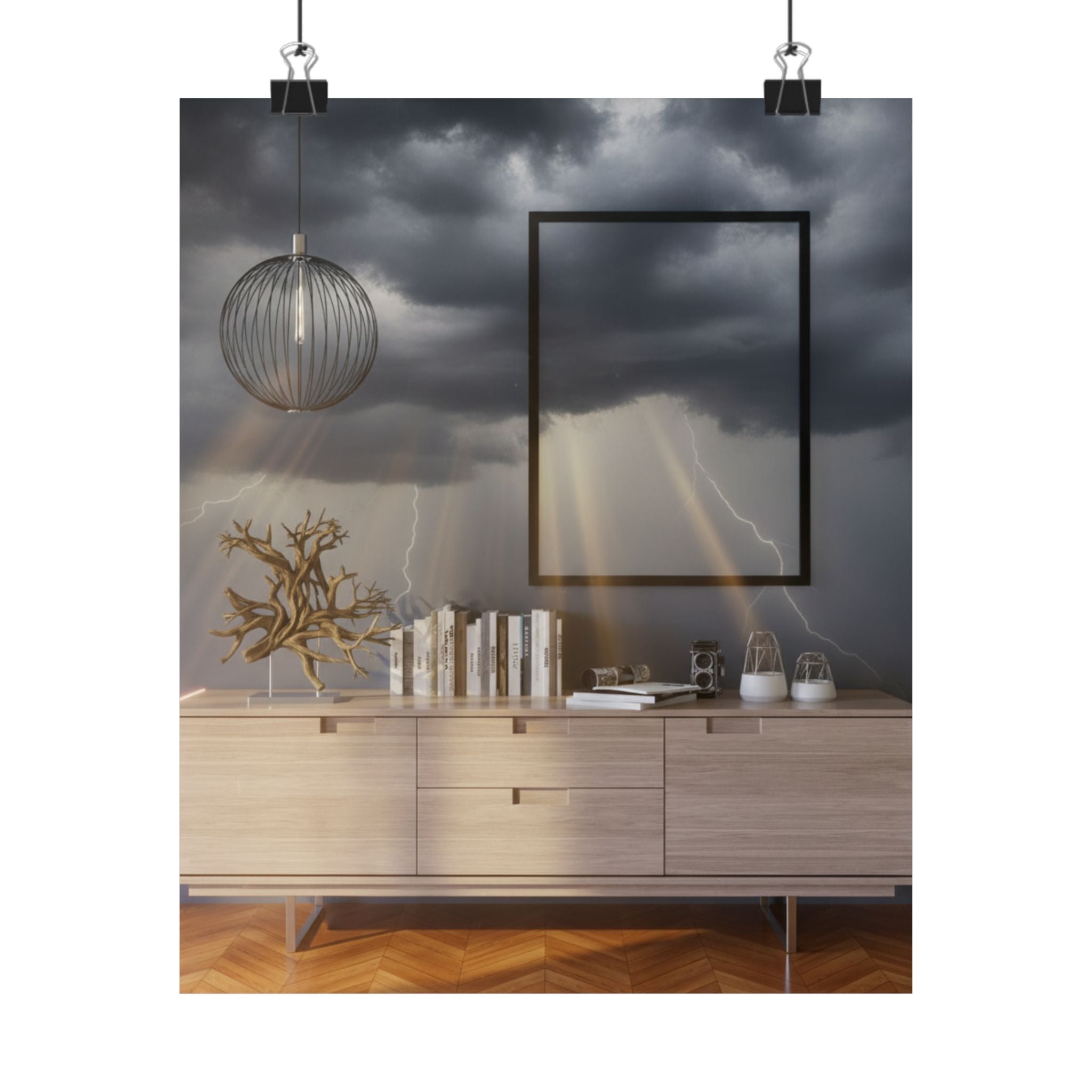 Dramatic Storm — Interior — Matte Poster
