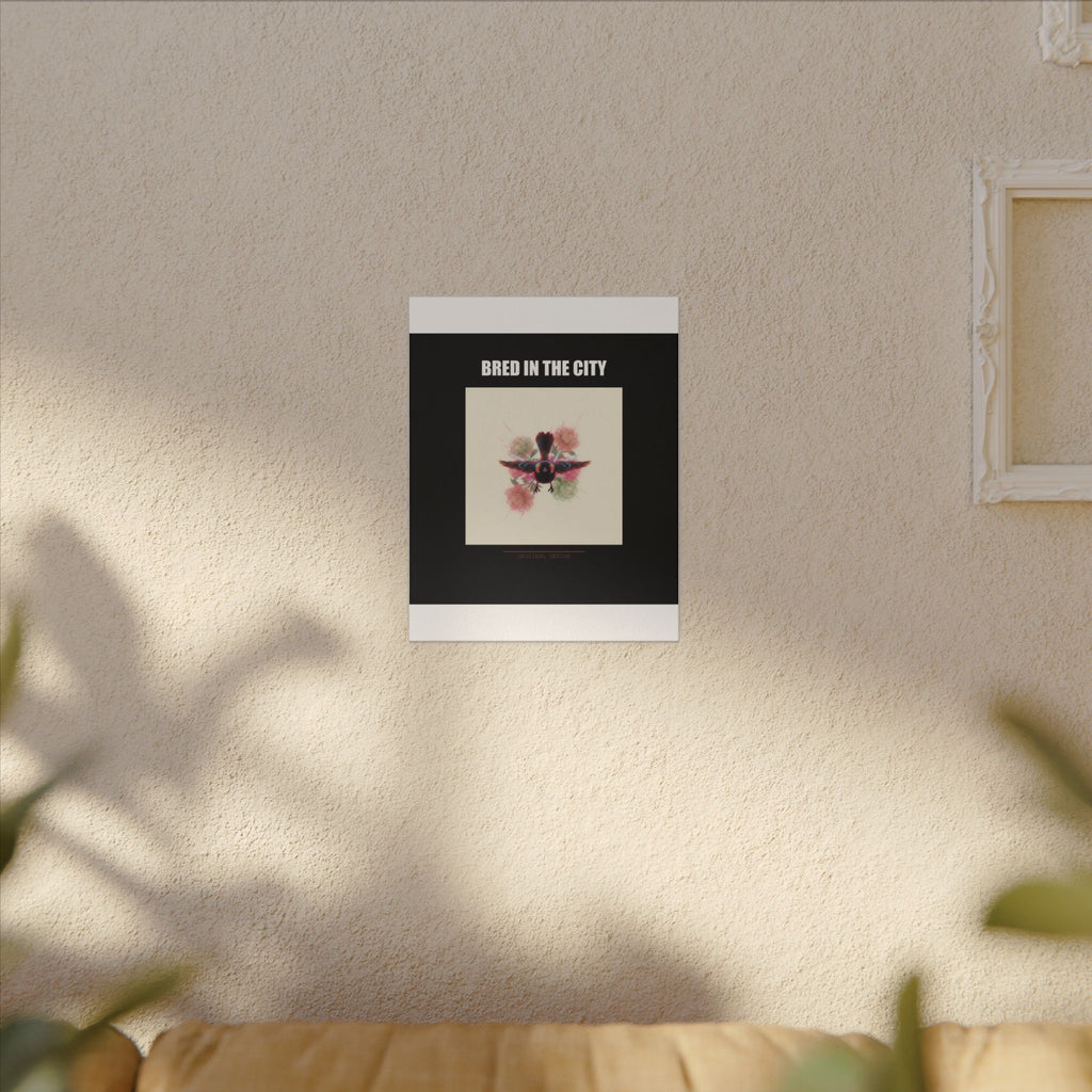 BRED IN THE CITY Flying Bird & Roses Matte Canvas