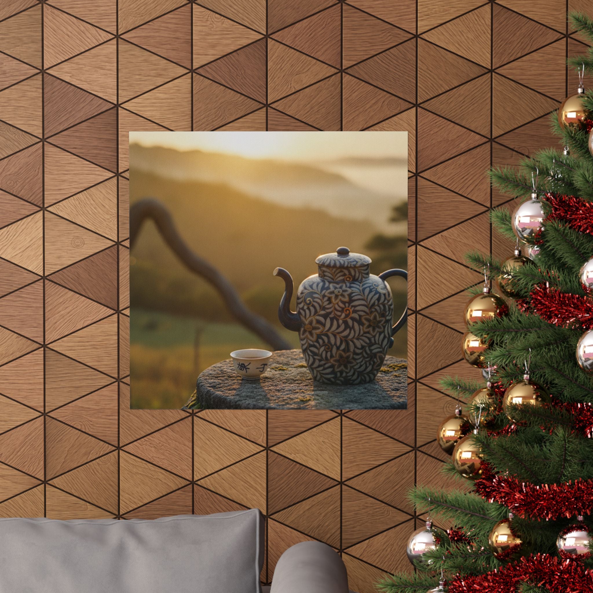 Scenic Nature — Wine Pot And Cup — Matte Poster
