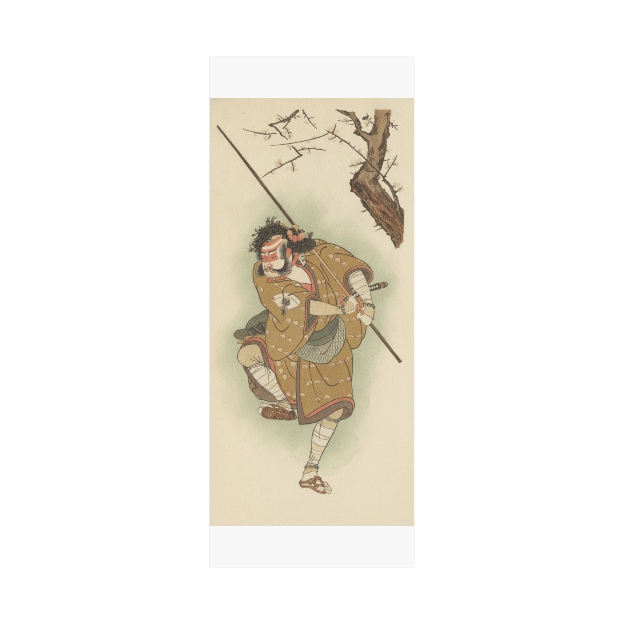 Botanical — Onoe Matsusuke In The Role Of Asahina In "Edo No Haru Meisho Soga" — Matte Poster