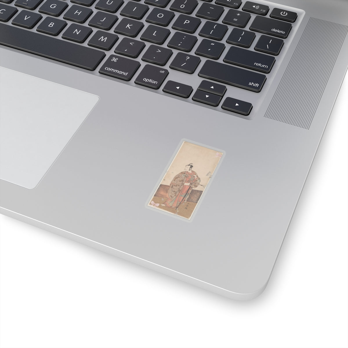 Ecommerce Main — The Actor Ichikawa Danjuro V Standing Inside Of A House And In Front Of An Engaw — Kiss-Cut Sticker