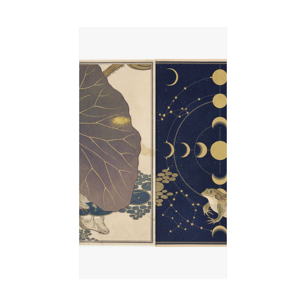 Celestial — Frog (Kaeru); Gold Beetle (Kogane Mushi), From The Picture Book Of Crawling Crea — Matte Poster