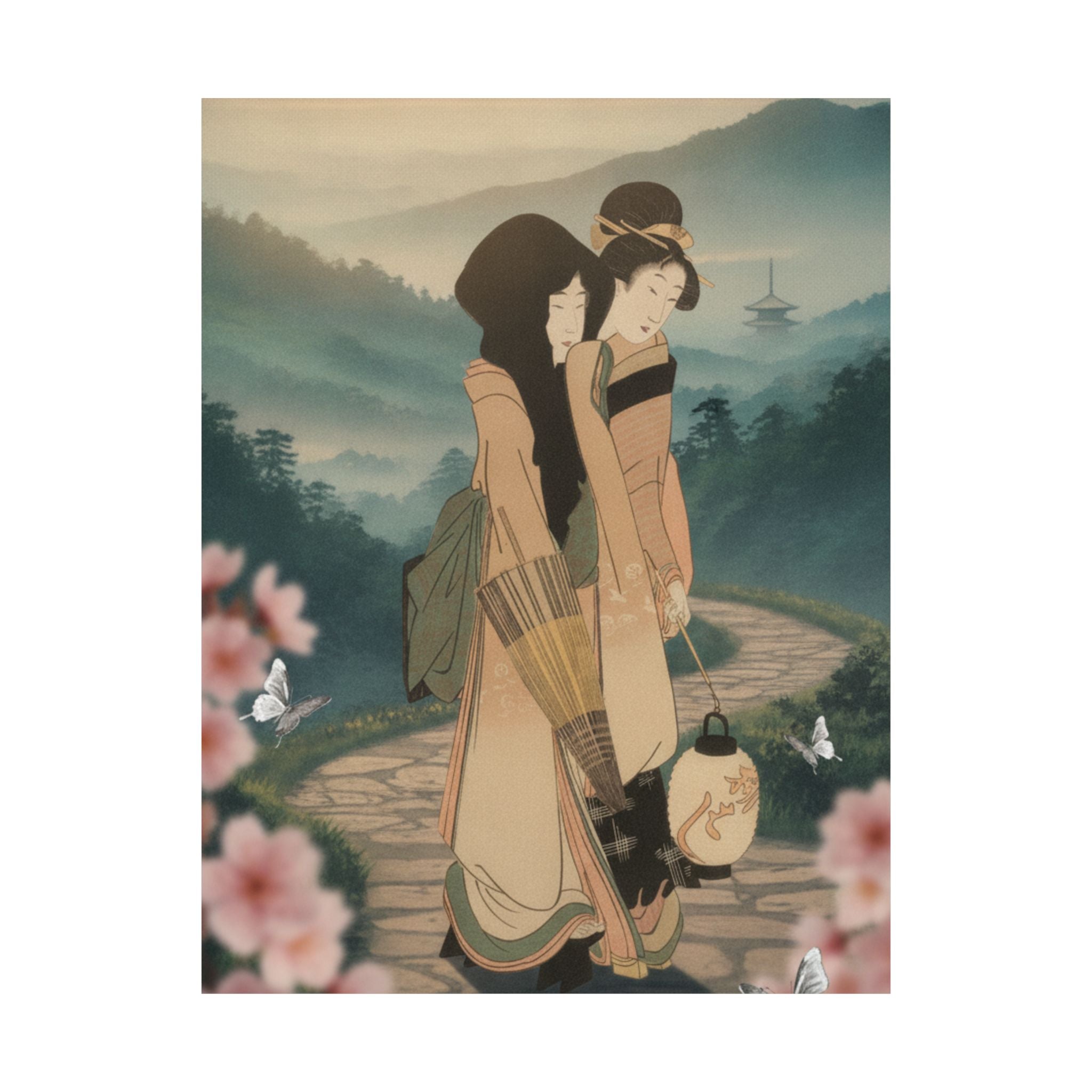 Scenic Nature — “Geisha” From The Series Three Amusements Of Contemporary Beauties (Tōsei Bijin  — Matte Poster