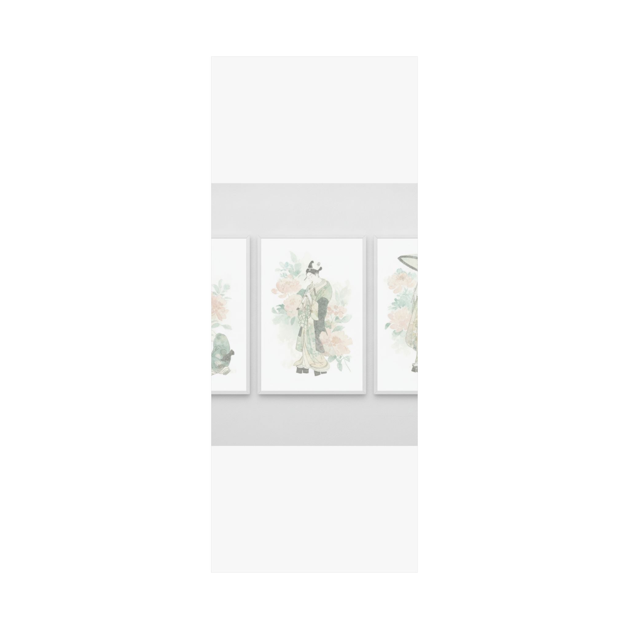 Watercolor — Tripytych Of Young Men — Matte Poster