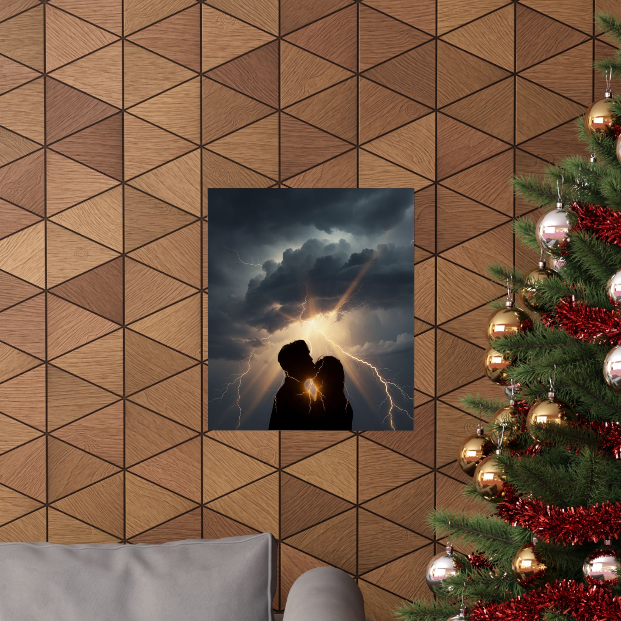 Dramatic Storm — Person — Matte Poster