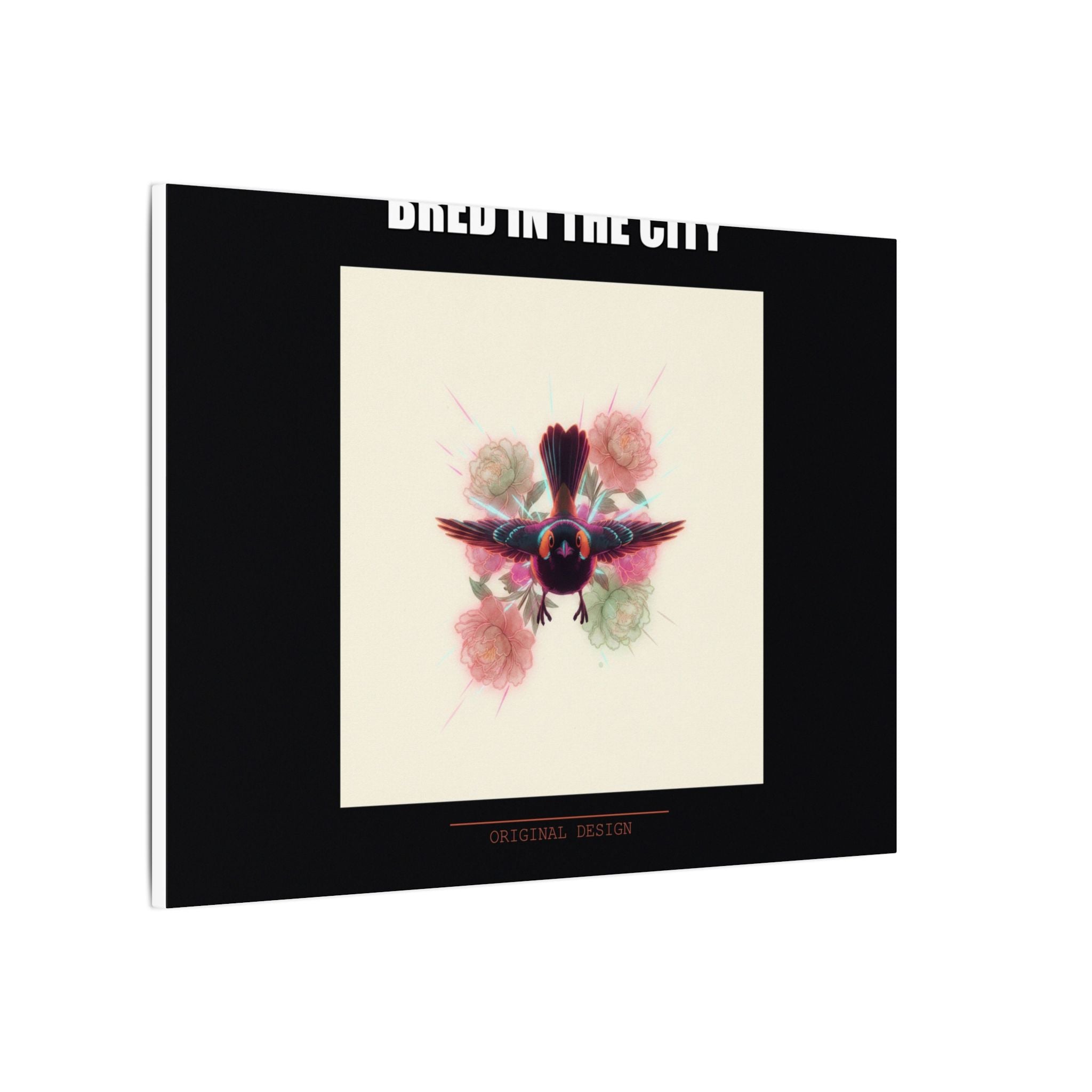 BRED IN THE CITY Flying Bird & Roses Matte Canvas