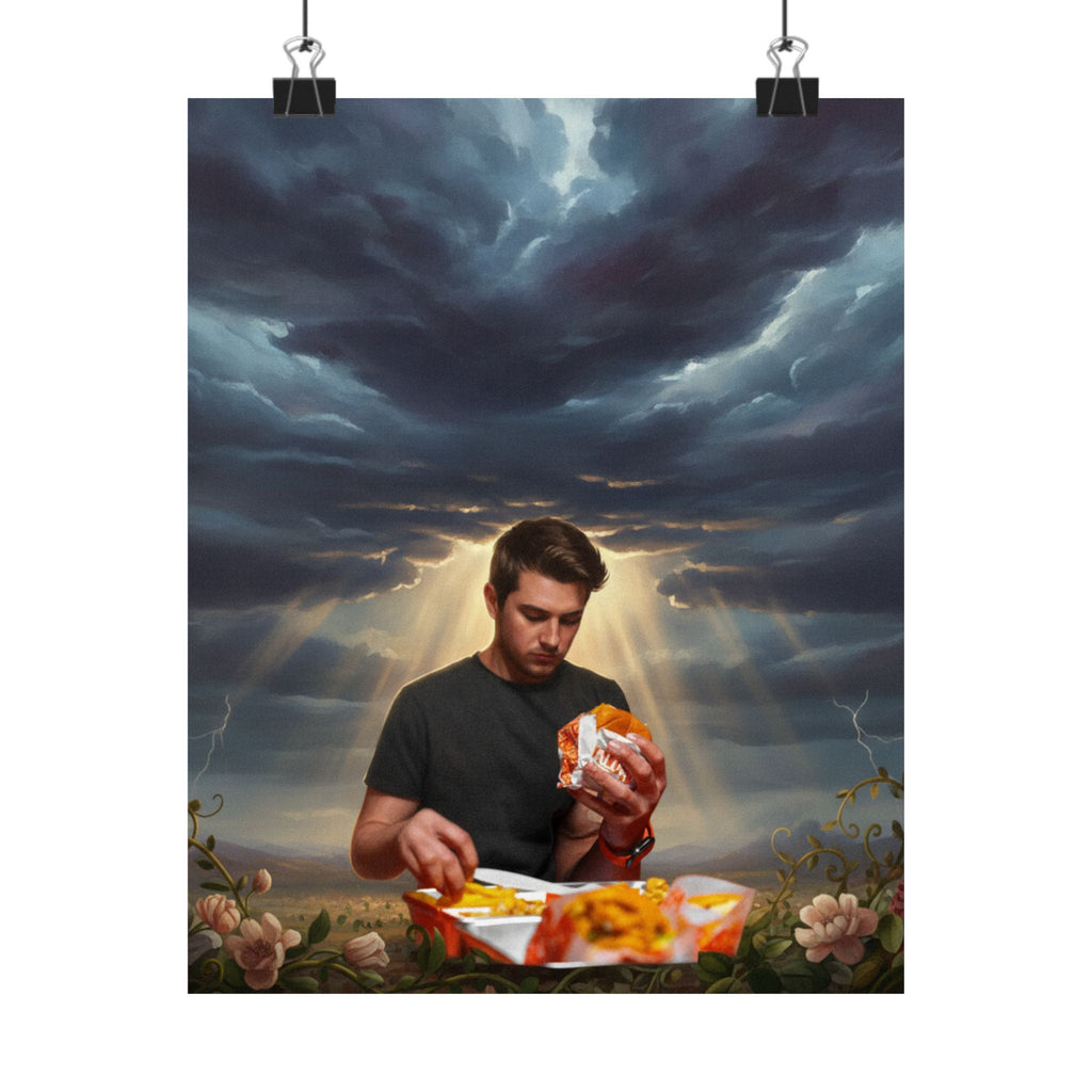 Dramatic Storm — Person — Matte Poster