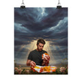 Dramatic Storm — Person — Matte Poster