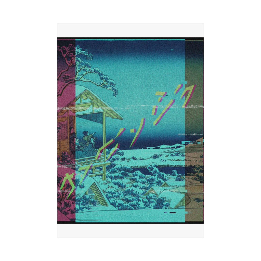 Glitch Culture — Morning After The Snow At Koishikawa In Edo (Koishikawa Yuki No Ashita),  From T — Matte Poster