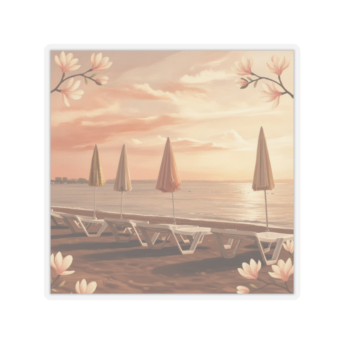 Southern Sunset kiss-cut sticker — product view 5