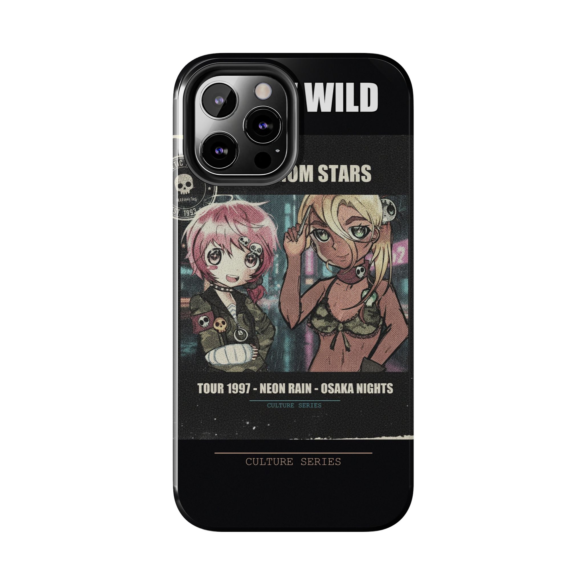 Neon Rain Osaka Nights Anime Tour Poster Phone Case
