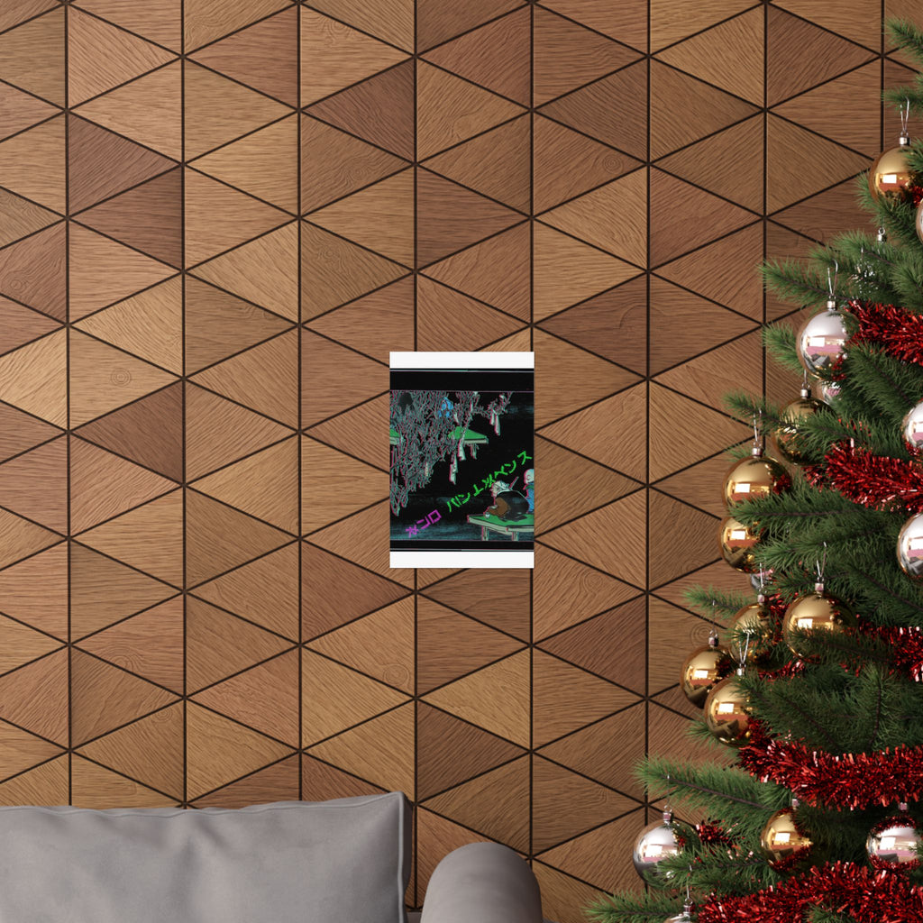 Glitch Culture — Two Pilgrims Gazing At A Tree Festooned With Prayers — Matte Poster